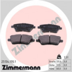 Piduriklotsi komplekt, ketaspidur ZIMMERMANN 25134.170.1