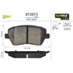 Piduriklotsi komplekt, ketaspidur VALEO 872973