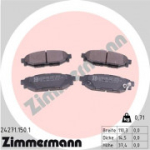 Piduriklotsi komplekt, ketaspidur ZIMMERMANN 24271.150.1