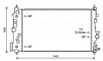 Radiaator, mootorijahutus AVA QUALITY COOLING OL2546