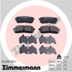Piduriklotsi komplekt, ketaspidur ZIMMERMANN 24599.155.1