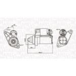 Starter MAGNETI MARELLI 063721330010