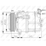 Kompressor, kliimaseade NRF 32117