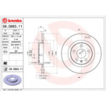 Piduriketas BREMBO 08.D893.11