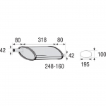 Kesksummuti, universaalne BOSAL 248-160