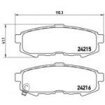 Piduriklotsi komplekt, ketaspidur BREMBO P 49 042
