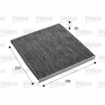 Filter, salongi&otilde;hk VALEO 715701