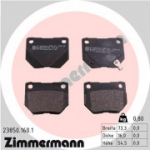 Piduriklotsi komplekt, ketaspidur ZIMMERMANN 23850.160.1