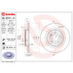 Piduriketas BREMBO 08.B741.41