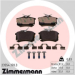 Piduriklotsi komplekt, ketaspidur ZIMMERMANN 23554.170.3