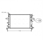 Radiaator, mootorijahutus AVA Clever Choice OLA2362