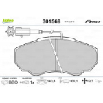 Piduriklotsi komplekt, ketaspidur VALEO 301568