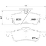 Piduriklotsi komplekt, ketaspidur BREMBO P 28 070