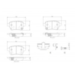 Piduriklotsi komplekt, ketaspidur BREMBO P 23 190