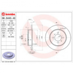 Piduriketas BREMBO 08.5443.40