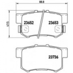 Piduriklotsi komplekt, ketaspidur BREMBO P 28 039