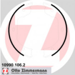 Piduriklotside komplekt, seisupidur ZIMMERMANN 10990.106.2