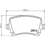 Piduriklotsi komplekt, ketaspidur MINTEX MDB2580