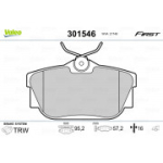 Piduriklotsi komplekt, ketaspidur VALEO 301546