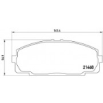 Piduriklotsi komplekt,ketaspidur BREMBO P 83 092