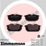 Piduriklotsi komplekt, ketaspidur ZIMMERMANN 21103.145.1