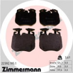 Piduriklotsi komplekt, ketaspidur ZIMMERMANN 22392.195.1