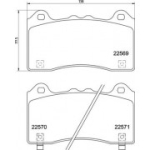 Piduriklotsi komplekt, ketaspidur BREMBO P 24 202