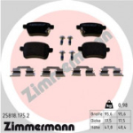 Piduriklotsi komplekt, ketaspidur ZIMMERMANN 25818.175.2