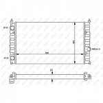 Radiaator, mootorijahutus NRF 54707