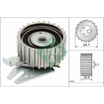 Pingutusrull, hammasrihm INA 531 0254 30