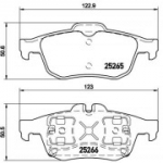 Piduriklotsi komplekt, ketaspidur BREMBO P 68 057