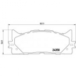 Piduriklotsi komplekt, ketaspidur BREMBO P 83 117