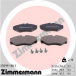 Piduriklotsi komplekt, ketaspidur ZIMMERMANN 23099.180.1