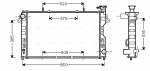 Radiaator, mootorijahutus AVA QUALITY COOLING CR2077