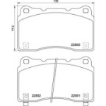 Piduriklotsi komplekt, ketaspidur BREMBO P 28 099