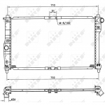 Radiaator, mootorijahutus NRF 53263