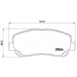 Piduriklotsi komplekt, ketaspidur BREMBO P 49 045