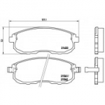 Piduriklotsi komplekt, ketaspidur BREMBO P 56 021