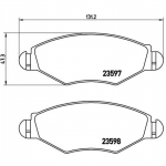 Piduriklotsi komplekt, ketaspidur BREMBO P 61 063