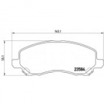Piduriklotsi komplekt, ketaspidur BREMBO P 54 030