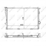 Radiaator, mootorijahutus NRF 53722