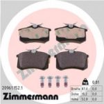 Piduriklotsi komplekt, ketaspidur ZIMMERMANN 20961.152.1