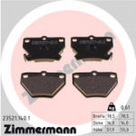 Piduriklotsi komplekt, ketaspidur ZIMMERMANN 23521.140.1