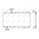 Radiaator, mootorijahutus NRF 53428