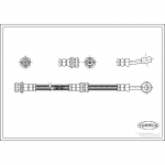 Pidurivoolik CORTECO 19032943