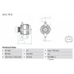Generaator BOSCH 0 986 042 191