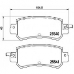 Piduriklotsi komplekt, ketaspidur BREMBO P 49 047