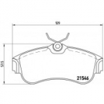Piduriklotsi komplekt, ketaspidur BREMBO P 56 022