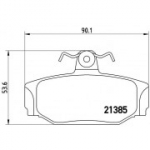 Piduriklotsi komplekt, ketaspidur BREMBO P 86 009