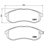 Piduriklotsi komplekt, ketaspidur BREMBO P 54 033